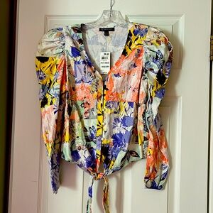 NWT - INC International Concepts floral shirt